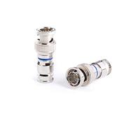 THE CIMPLE CO BNC Compression Connector for RG59 Coaxial Cable - Solid Construction with High Grade Metals - Male BNC Connectors for CCTV, SDI, HD-SDI, Siamese, Security Camera - Pack of 100