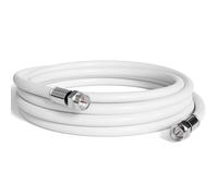 THE CIMPLE CO Coaxial Cable, 10 FT, RG6, Coax, TV Wire, Flexible, Indoor/Outdoor, Cable for High-Speed Internet, Dual Shielded, CATV, UV Resistant, CL2 Rated, 3 Meters, White