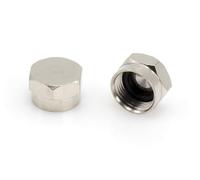 THE CIMPLE CO Coaxial F Cap (F81 Cap) Weather Cap - for Coax Ground Blocks, Splitters, or Other F Connectors - Protects Female Connection for Future Use - 10 Pack