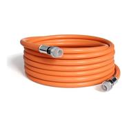 THE CIMPLE CO Direct Burial Coaxial Cable 200 FT - 75 Ohm RG6 Underground Coax Cable - Outdoor Coax with Rubber Boots and Watertight Connectors for Weather Seal - 200 Feet (60 Meters), Orange