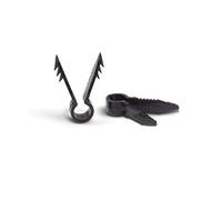 THE CIMPLE CO Ethernet and Coaxial Cable Clips for Stucco, Drywall, Brick, Concrete - Push-in Wall Anchors for Wires - Indoor/Outdoor Coax Cable Clips - Pack of 50, Black