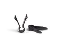 THE CIMPLE CO Ethernet and Coaxial Cable Clips for Stucco, Drywall, Brick, Concrete - Push-in Wall Anchors for Wires - Indoor/Outdoor Coax Cable Clips - Pack of 10, Black