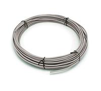 THE CIMPLE CO - Solid Copper Grounding Wire | Proudly Made in America | Ground Protection Satellite Dish Off-Air TV Signal | UV Jacketed Antenna Electrical Shock # 10 Gauge AWG THHN | Gray/Grey 50 FT