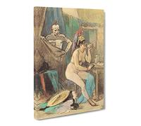 The Circus By Felicien Rops Canvas Print | Gallery Wrapped 30mm Frame Wall Art | 30x20 inches | Ready to Hang | Classic Picture | Living Room Bedroom Lounge Office