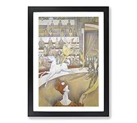 The Circus by Georges Seurat Framed Print | A2 Black Framed Wall Art | Ready to Hang | Modern Nature Picture | Living Room Bedroom Lounge Office