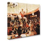 The Circus Lover by James Tissot Canvas Print | Gallery Wrapped 30mm Frame Wall Art | 20x20 inches | Ready to Hang | Modern Picture | Living Room Bedroom Lounge Office