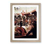 The Circus Lover By James Tissot Classic Painting Framed Print | A4 Oak Framed Wall Art | Ready to Hang | Classic Historical Picture | Living Room Bedroom Lounge Office
