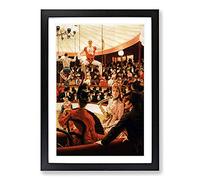 The Circus Lover by James Tissot Framed Print | A2 Black Framed Wall Art | Ready to Hang | Modern Nature Picture | Living Room Bedroom Lounge Office