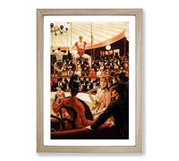 The Circus Lover by James Tissot Framed Print | A2 Oak Framed Wall Art | Ready to Hang | Modern Nature Picture | Living Room Bedroom Lounge Office
