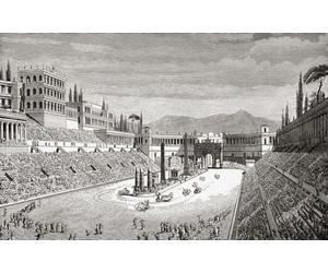 The Circus Maximus in ancient Rome. From an engraving after a painting by German artist Gustav Adolf Carl Closs Poster Print by Ken Welsh (17 x 11)