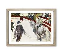 The Cirque Fernando By Henri De Toulouse Lautrec Classic Painting Framed Print | A3 Oak Framed Wall Art | Ready to Hang | Classic Historical Picture | Living Room Bedroom Lounge Office