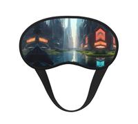 The City on The Water Blackout Sleep Mask with Elastic Band Design Fits All Head Shapes Ideal for Travel Office and Shift Work