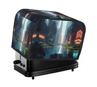 The City on the Water Toaster cover, suitable for wide slot design, with side storage bag, easy to clean, dustproof, suitable for kitchen.