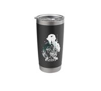 The City Sleeps. We Work. Urban Cityscape Stainless Steel Insulated Tumbler