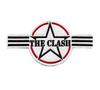 The Clash Army Stripes Iron On Patch (One Size) (Black/White/Red)