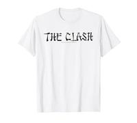 The Clash - Give 'Em Enough Rope Black Logo T-Shirt, Men, White, Small