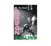 The Clash London Calling Creative Waterproof Decorative Paintings Free of Framing Directly Pasted with Moisture-proof And Anti Fouling Materials Living Room Bedroom Hanging Paintings Artistic Sense Ho