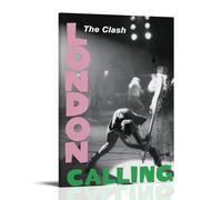 The Clash London Calling Creative Waterproof Decorative Paintings Free of Framing Directly Pasted with Moisture-proof And Anti Fouling Materials Living Room Bedroom Hanging Paintings Artistic Sense Ho