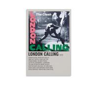 The Clash London Calling Poster Aesthetics Canvas Wall Art Living Room Poster Modern Home Decoration Printing Poster Home Office Decoration Canvas Poster Art Poster DecorationUnframe-style-2616x24inch