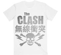The Clash Men's Skull & Crossbones T-Shirt in White | Size: 2XL The Clash White 2XL