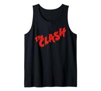 The Clash - Scratched Red Logo Tank Top