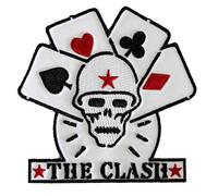 The Clash Skull / Cards iron-on / sew-on cloth patch (cv)