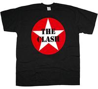 The Clash Star Badge Official Tee T-Shirt Mens Unisex (X-Large) Black