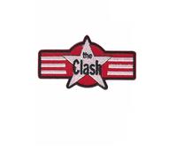 The Clash Star Punk Band Patch Badge Embroidered Iron on Applique Patch Accessory