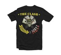 The Clash Straight to Hell Single Official Tee T-Shirt Mens Unisex (Small) Black