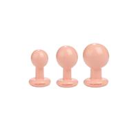 The Classic Round Butt Plug - 3-Piece Set - Vanilla