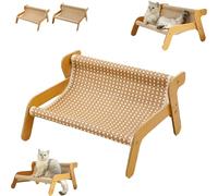 The Claw Lounge, Cat Sisal Chair, Rocking Cat Scratcher, 2-in-1 Cats Scratch Pad & Lounger, Wavy Design Rocker Providing Claw Trimming and Comfort (Cool Mat)