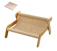 The Claw Lounge Chair Rocking Cat Scratcher Scratch Pad and Lounger, Style Pet Seat, Wavy Design Rocker Providing Trimming Comfort Bed Furniture Sofa Cute Large Mat Scratching Toys(54 x 44 x 28 cm,L