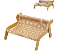 The Claw Lounge for Cat Chair with Sisal Scratcher, Mellowkin Cat Scratcher Couch, 2-in-1 Wavy Rocker Lounger Wear Resistant Scratching Chair (Rattan Version)