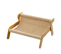The Claw Lounge,Mellowkin Cat Scratcher Couch, Sisal Cats Chair, Rocking Cat Scratcher, 2-in-1 Cats Scratch Pad & Lounger (Khaki1)
