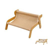 The Claw Lounge, Scratching Lounge for Cats, Cat Scratching Mat and Lounger, Lounge Style Pet Seat, Wavy Design Rocker Provides Claw Trimming and Comfort (A)