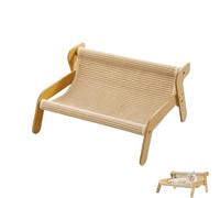 The Claw Lounge, Scratching Lounge for Cats, Cat Scratching Mat and Lounger, Lounge Style Pet Seat, Wavy Design Rocker Provides Claw Trimming and Comfort (B)