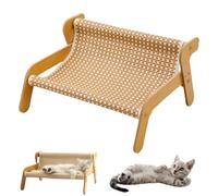 The Claw Lounge, Sisal Cat Chair, 2 in 1 Cat Hammock Lounge, Rocking Cats Scratch Pad and Lounger, Breathable Fabric (Cooling mat style)