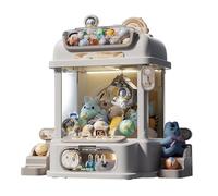 The Claw Machine with Remote Control , Claw Machine Arcade Game with Light and Music,2 Panda Doll,25 Dolls,20 Gashapons for 4-7 8-12 Year Old Boy Girl Gift Ideas ,White