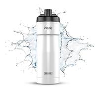 The Clean Hydration Co, Sport 20 Insulated Bike Water Bottle with Easy Clean Cap, Easy Squeeze for Cycling (Gloss White)
