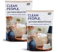 The Clean People Oxygen Brightener Stain Remover | Bleach Alternative Simple Ingredients Brightens Dull Whites AND Colors | 79 oz 2 Pack