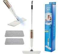 The Cleaning Expert Spray Mop for Floor Cleaning - 700ml Refillable Tank, 2 Washable Microfibre Pads & 360° Swivel Head - Lightweight Wet & Dry Mop for Laminate, Tile, Wood & Vinyl Floors