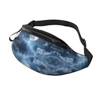 The Clear Blue Ocean Crossbody Bag Sky Hands-Free Bag Moon Fanny Pack Theme Park Guests 14X35CM
