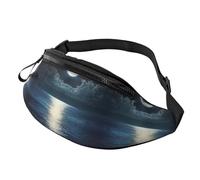 The Clear Blue Ocean Hands-Free Bag Sky Fanny Pack Moon Crossbody Bag Street Performers 14X35CM