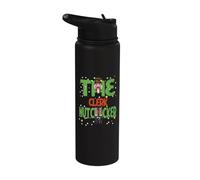 The Clerk Nutcracker Funny Christmas Family Pajama Stainless Steel Insulated Water Bottle