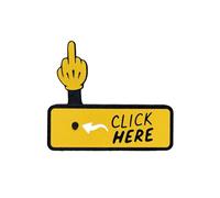 The Click Here Surprise Button, 3d Printed Fidget and Hilarious Prank Toys, Hilarious Prank Gift for Friends (1pcs yellow)
