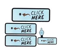 The Click Here Surprise Button, Funny Pop-Up Finger Button, Prank Gifts, Office Joke Gifts For Coworkers, Friends, And Parties (3PCS)