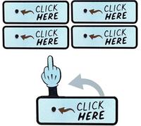 The Click Here Surprise Button - Hilarious Prank Gift, Funny Pop-Up Middle Gifts Finger Button Surprise Prank Gifts for Adult, 3D Printed Click Here Buttons White Elephant Gift Idea for Adults (3 pcs)