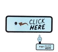 The Click Here Surprise Button - Hilarious Prank Gift, Funny Pop-Up Surprise Prank for Adults, Cool Middle Finger Gag for Family and Friends Interaction