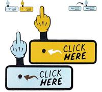 The Click Here Surprise Button, Hilarious Prank Toy, Funny Pop-Up Middle Gifts Finger Button, 3D Printed Clicker Finger Toys, Gift Idea for Adults, Gag Gift, Prank Gifts (Two Color)