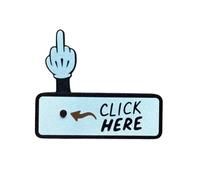 The Click Here Surprise Button,Hilarious Prank Toy,Funny Pop-Up Middle Gifts Finger Button Surprise Prank Gifts For Adult, 3d Printed Clicker (Style B)